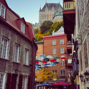 marathon Québec course à pied dans la vieille ville Canada